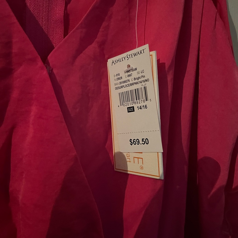 Pink and black pant jump suit size 14/16 from Ashley Stewart NEW both $60